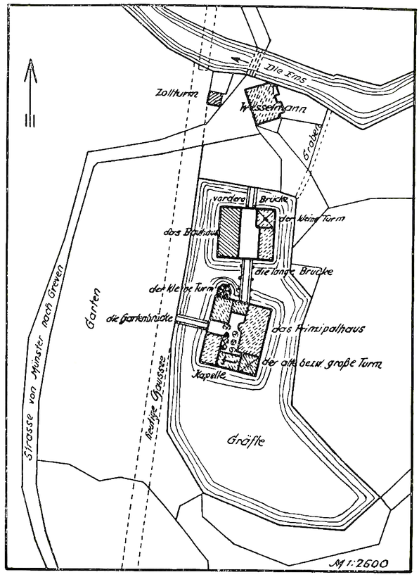 Plan der Burg (nach Prinz 1950)