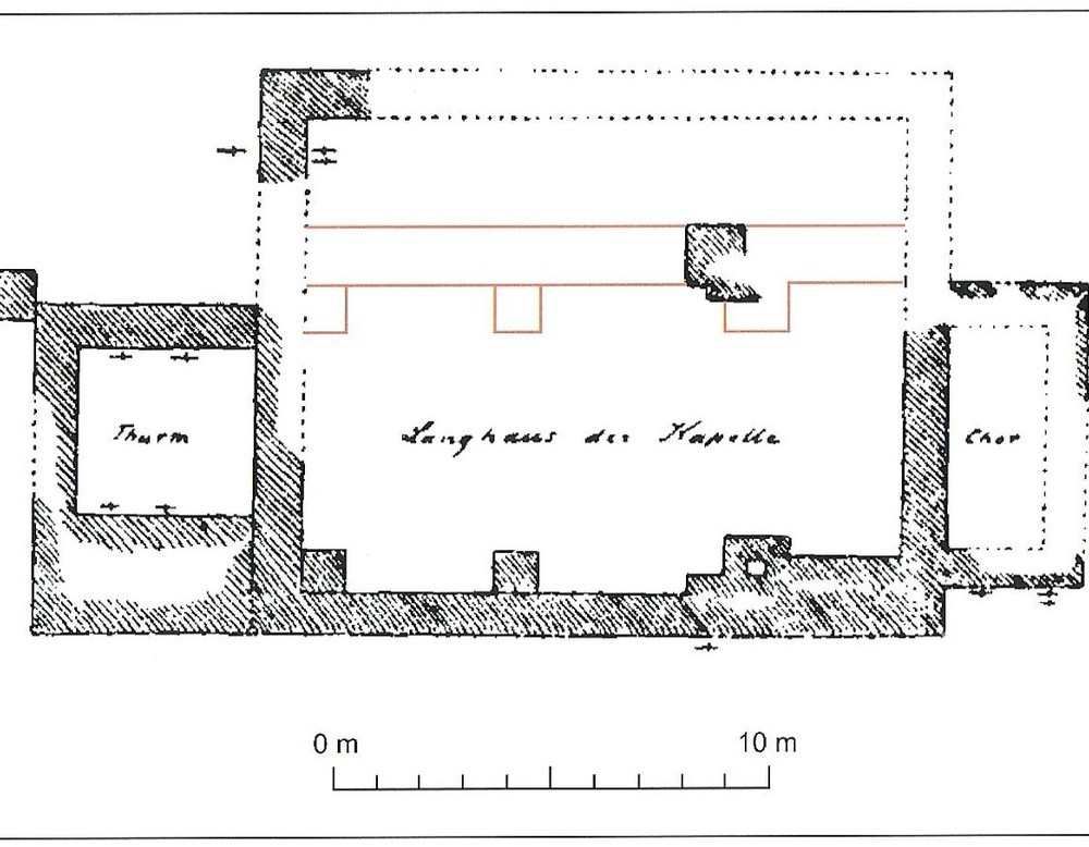 Grundriss der Kirche (nach v. Oppermann u. Schuchhardt).