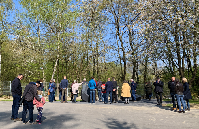 Führungen am Steinkistengrab von Soest-Hiddingsen mit Dr. Ingo Pfeffer (Foto: AKo/Lammers).