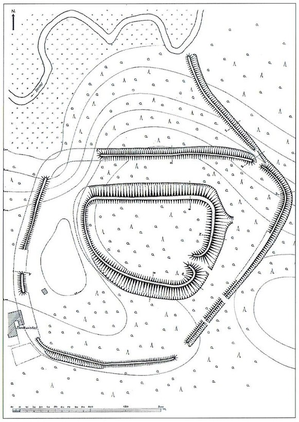 Plan der Anlage von 1929 (Altertumskommission für Westfalen/Archiv).