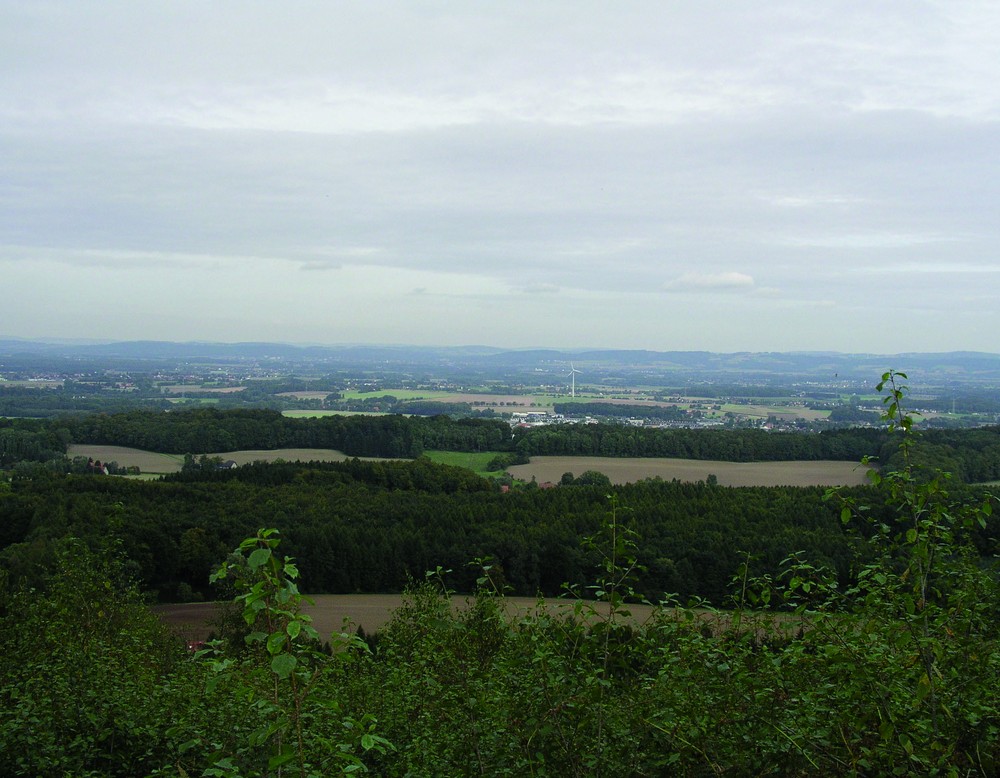 Blick vom Tönsberg nach Norden (Altertumskommission/ U. Lehmann).