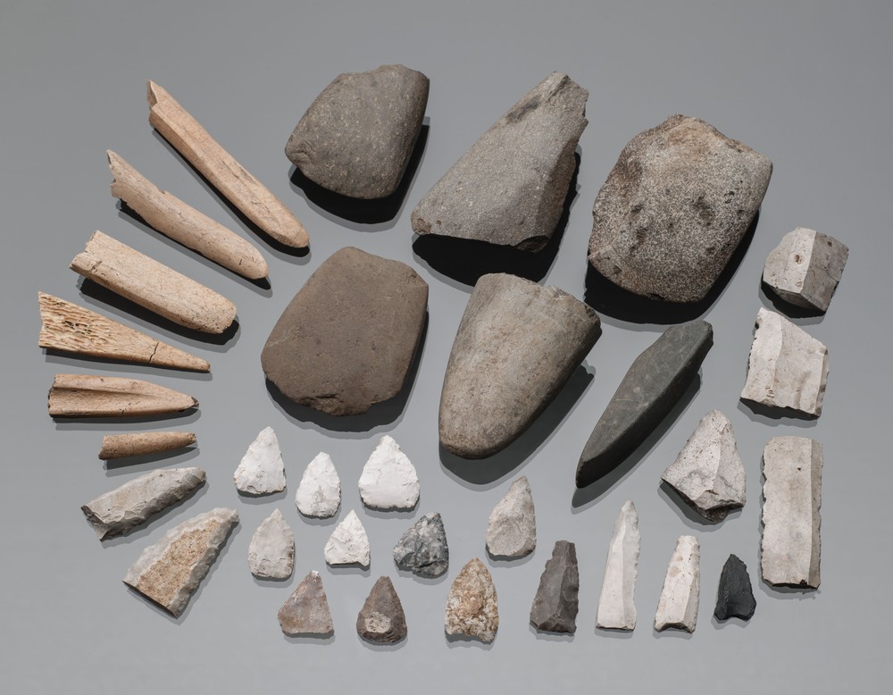 Jung- bis spätneolithische Geräte vom Gaulskopf (LWL-Archäologie für Westfalen/St. Brentführer).