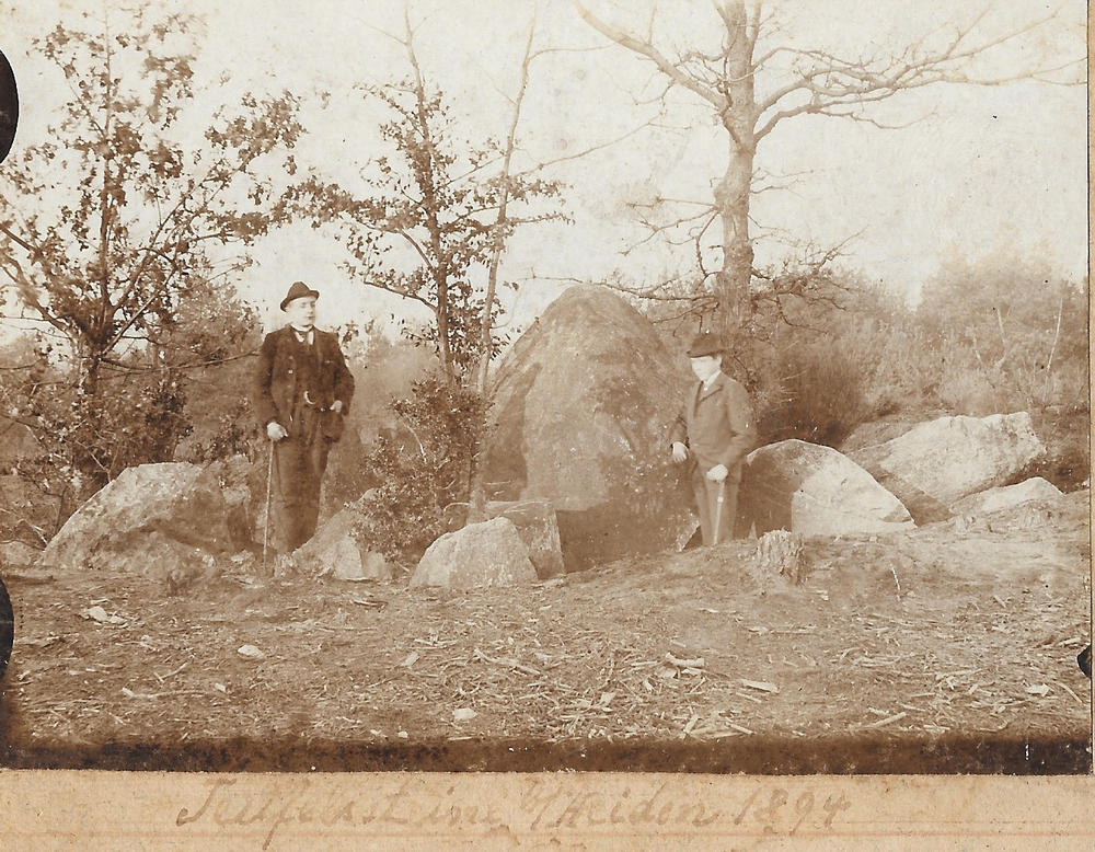 Die "Teufelssteine" 1894. (Foto: Heimatarchiv/Heimatverein Heiden 1921 e.V.).