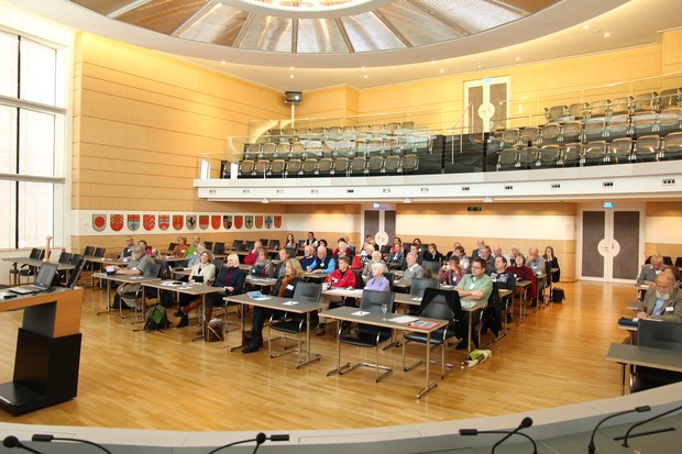 Die Teilnehmer des Workshops Jakobspilger 2018 (Foto: Altertumskommission/Ohrmann).