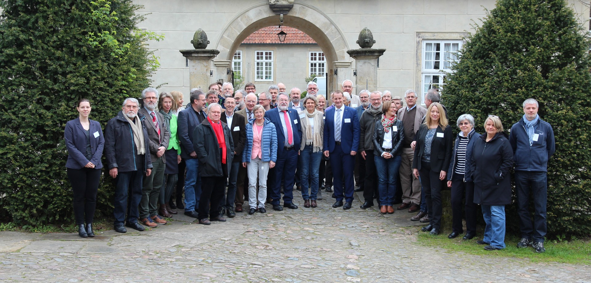 Gruppenfoto der Jahreshauptversammlung 2017 in Tecklenburg (Foto: Altertumskommission).