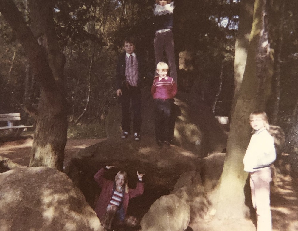 Familienausflug zu den Düwelsteenen 1977 (Tücking).