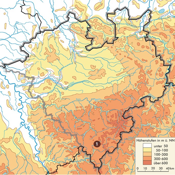 Westfalenkarte mit den in der lila Reihe veröffentlichten montanarchäologischen Standorten