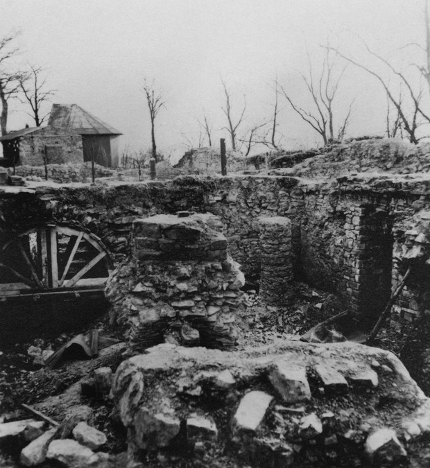 Ausgrabungen auf Burg Vlotho 1936 (nach Rieke).