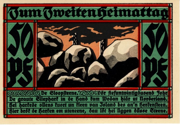 "Notgeld"-Schein zum Heimattag 1922 (Foto: Archiv des Kultur- und Heimatvereins Westerkappeln e.V.).
