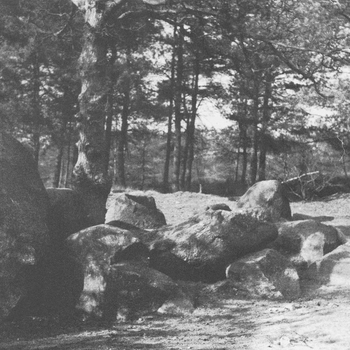 Fotografie der Düwelsteene, um 1920. (vergrößerte Bildansicht wird geöffnet)