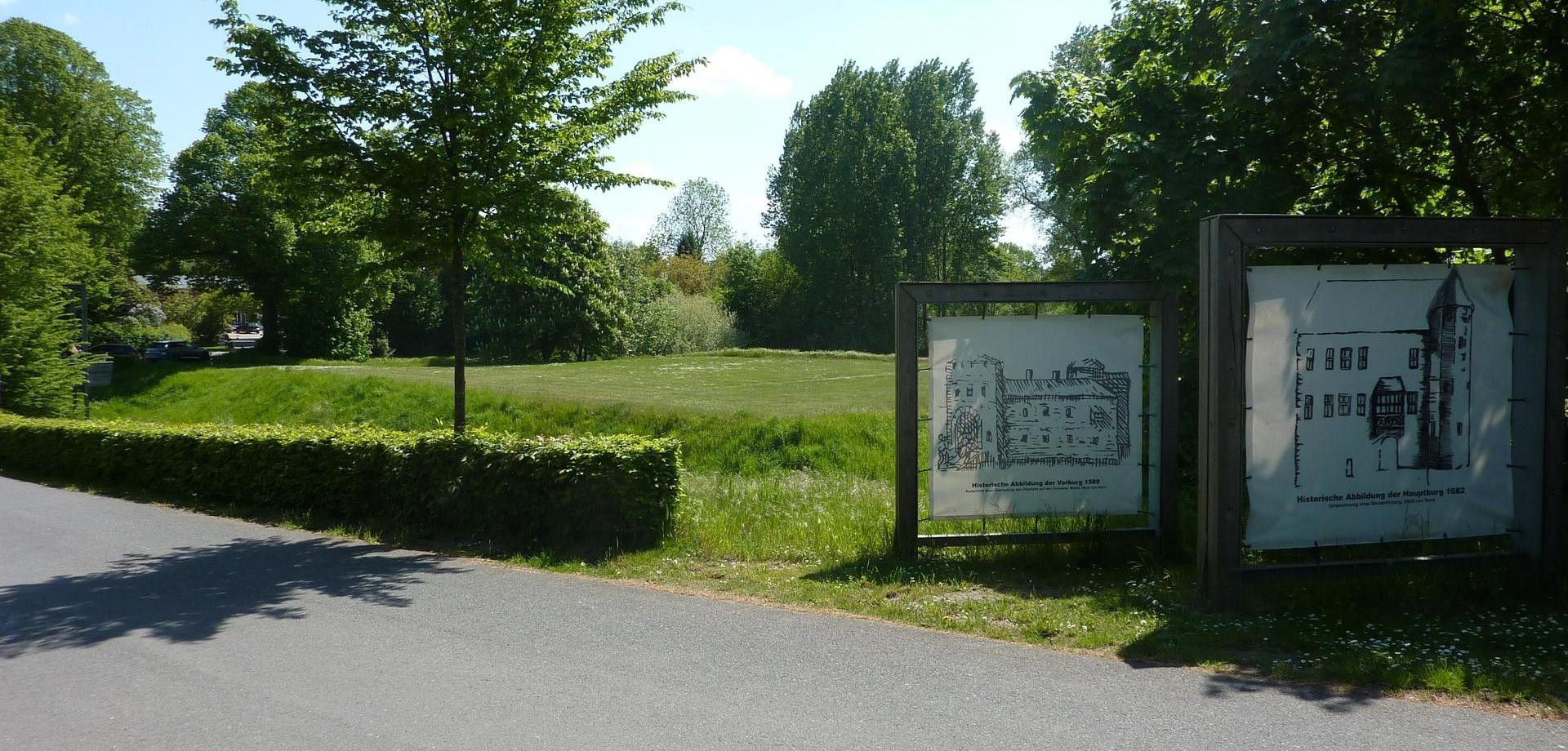 Gelände der ehemaligen Vorburg (LWL-Archäologie für Westfalen/ I. Wopke)