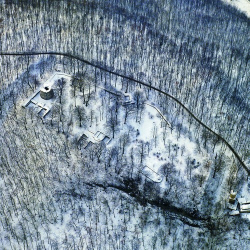 Luftbild der Iburg (Kühlborn).