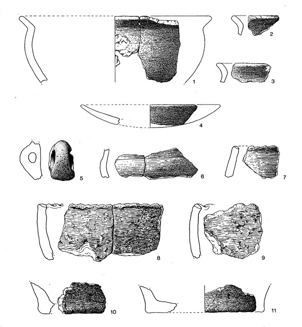 Eisenzeitliche Keramik von der Wittekindsburg, M. 1:3 (LWL-Archäologie für Westfalen).