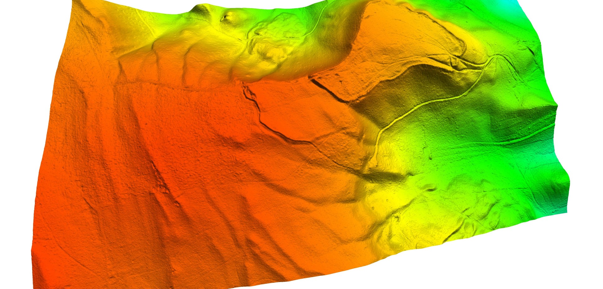 Der Gaulskopf im gefärbten DGM (Grundlage: Geobasis NRW 2015; Bearb.: I. Pfeffer).