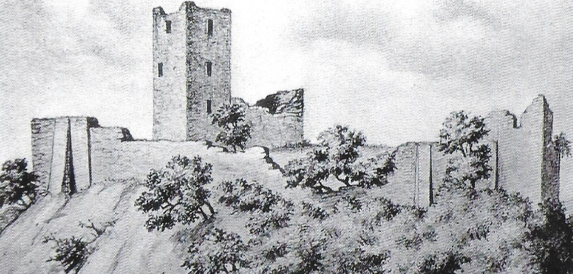 Burg Blankenstein von Südosten vor den modernen Umbauten (Leenen/Pätzold 2009, Abb. 14).